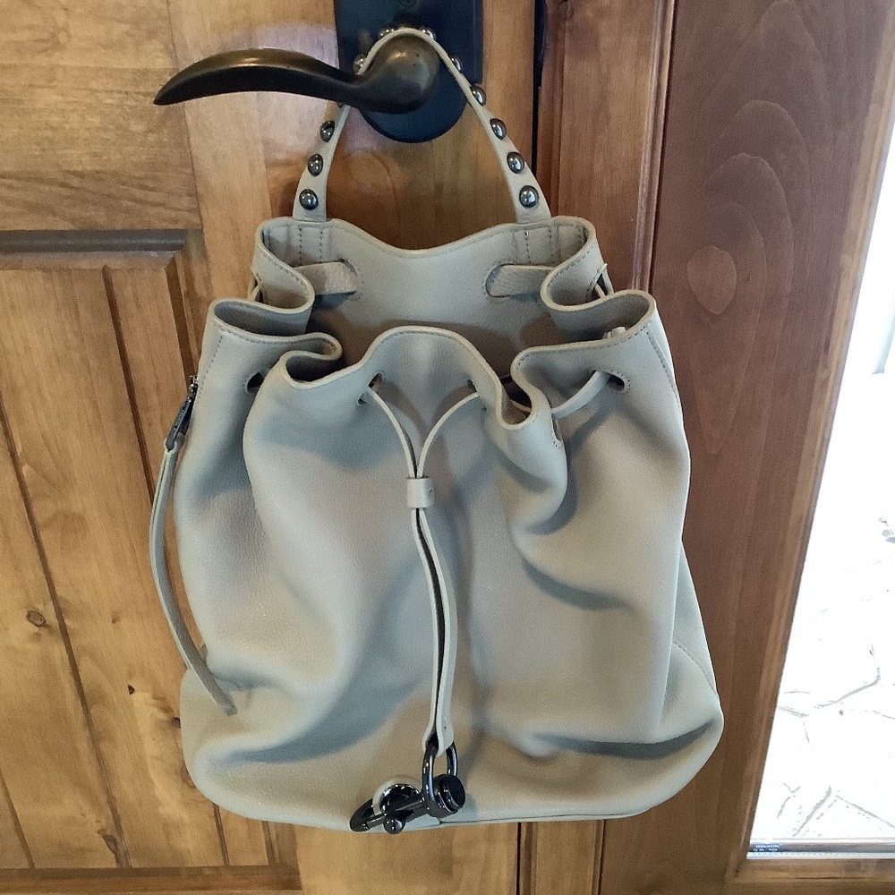 Rebecca Minkoff Taupe Leather Backpack